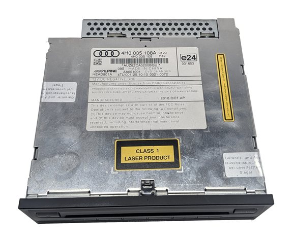 Thumbnail 4: 2011 AUDI A8 (D4 4H) 6 DISC DVD CD PLAYER CHANGER MULTIMEDIA AUDIO UNIT