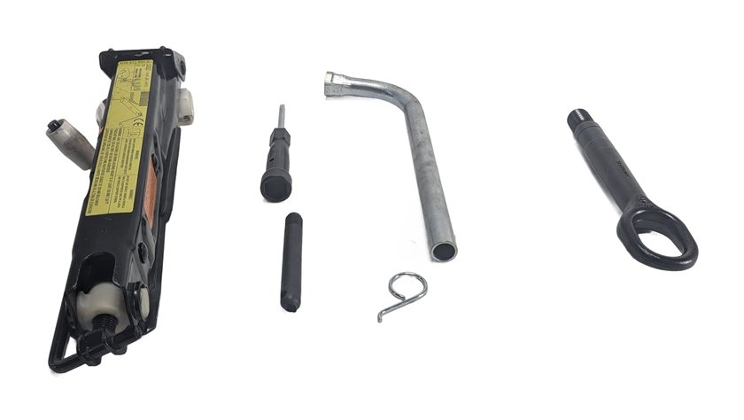 Thumbnail 2: 2011-2018 AUDI A8 S8 (D4 4H) EMERGENCY JACK LIFT ASSEMBLY w/TOOL KIT & TOW HOOK