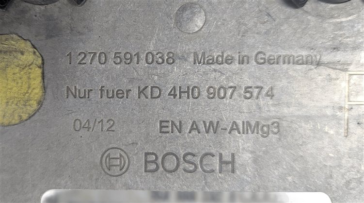 Thumbnail 5: 2011-2014 AUDI A8 S8 (D4 4H) RIGHT ADAPTIVE CRUISE CONTROL DISTANCE RADAR SENSOR