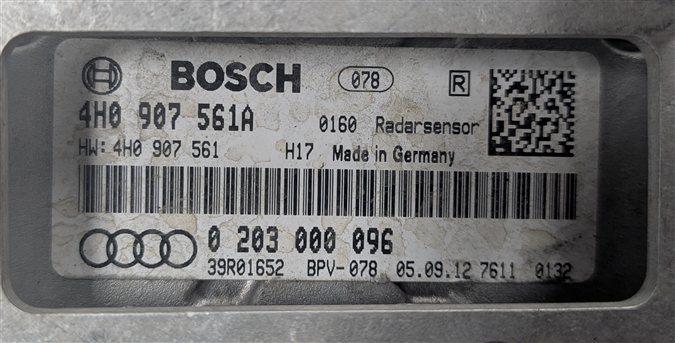 Thumbnail 6: 2011-2014 AUDI A8 S8 (D4 4H) RIGHT ADAPTIVE CRUISE CONTROL DISTANCE RADAR SENSOR