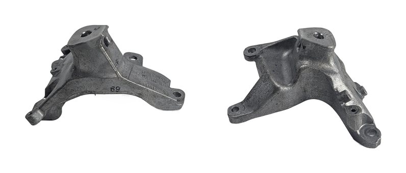 Thumbnail 5: 2011 AUDI A8 D4 4H 4.2L CDRA ENGINE LEFT/RIGHT MOTOR MOUNT SUPPORT BRACKET SET/2