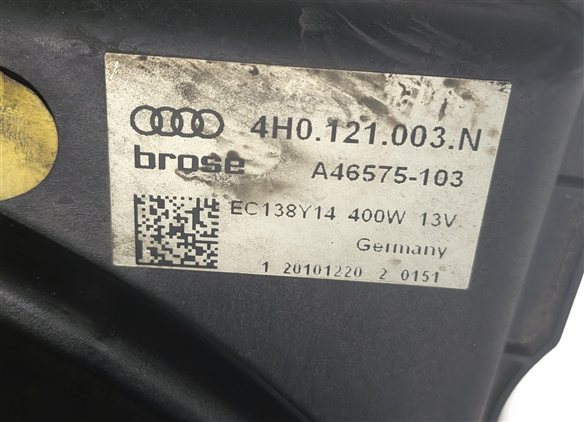 Thumbnail 5: 11-14 AUDI A8 QUATTRO (D4 4H) DUAL RADIATOR COOLING FAN & SHROUD ASSEMBLY 400W