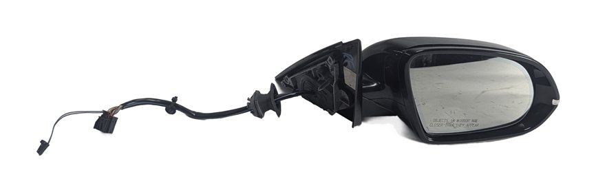 Thumbnail 3: 2011-2014 AUDI A8 S8 D4 4H RIGHT MIRROR w/HEAT PFOLD AUTODIM BLIND SPOT (Black)