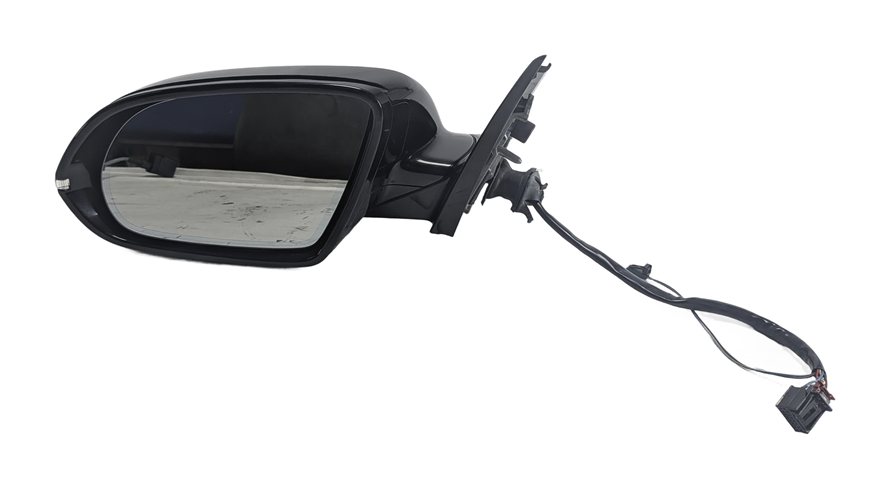 Thumbnail 3: 2011-2014 AUDI A8 S8 D4 4H LEFT MIRROR w/HEAT PFOLD AUTODIM BLIND SPOT (Black)