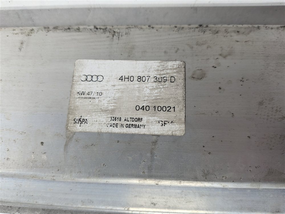 Thumbnail 5: 2011-2018 AUDI A8 S8 (D4 4H) REAR BUMPER REINFORCEMENT BAR IMPACT BRACE BAR
