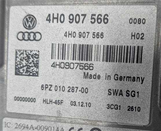Thumbnail 4: 2011-2012 AUDI A8 (D4 4H) RIGHT PASSENGER REAR BLIND SPOT RADAR SENSOR MODULE
