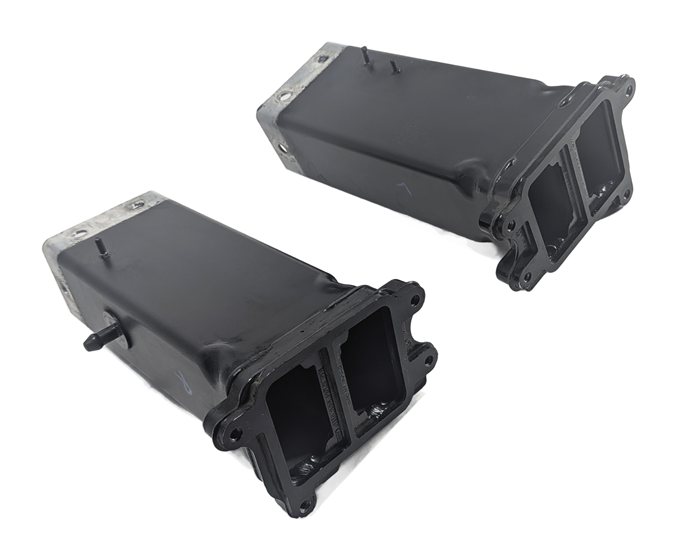 11-18 AUDI A8 S8 (D4 4H) FRONT LEFT & RIGHT BUMPER REINFORCEMENT BAR BRACKET SET