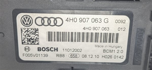Thumbnail 10: 11-12 AUDI A8 (D4 4H) 4.2L (CDRA) ECM BCM CLUSTER GATEWAY STEERING LOCK KEY SET
