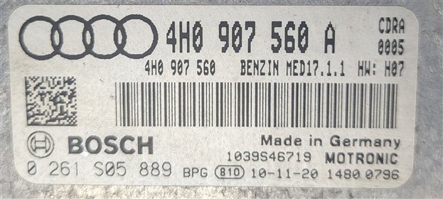 Thumbnail 14: 11-12 AUDI A8 (D4 4H) 4.2L (CDRA) ECM BCM CLUSTER GATEWAY STEERING LOCK KEY SET