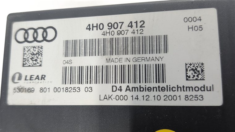 Thumbnail 7: 11-12 AUDI A8 (D4 4H) 4.2L (CDRA) ECM BCM CLUSTER GATEWAY STEERING LOCK KEY SET