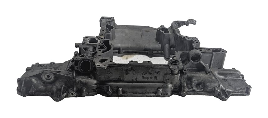Thumbnail 2: 2011-2013 AUDI A8 (D4 4H) 4.2L V8 UPPER ENGINE MOTOR OIL PAN CRADLE