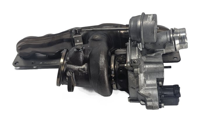 Thumbnail 2: 2014-2019 BMW 335i 535i 640i X4 X5 X6 3.0L N55 TURBO TURBOCHARGER w/ MANIFOLD