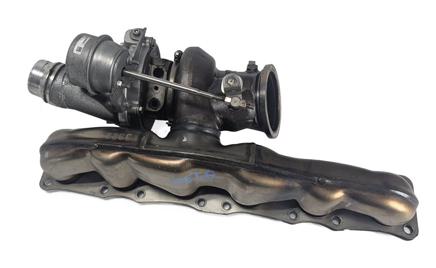 Thumbnail 6: 2014-2019 BMW 335i 535i 640i X4 X5 X6 3.0L N55 TURBO TURBOCHARGER w/ MANIFOLD