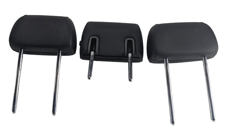 Thumbnail 6: 11-13 BMW 5 SERIES GT (F07 F10) REAR LEFT CENTER RIGHT SEAT HEADREST SET (BLACK)