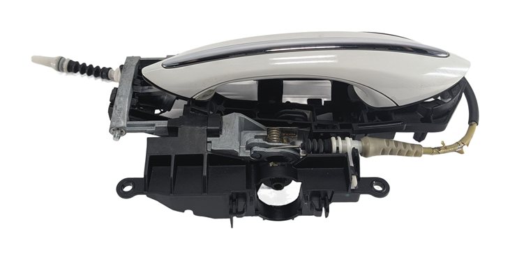 Thumbnail 2: 2009-2018 BMW 5 7 SERIES (F01 F02 F10) REAR LEFT COMFORT DOOR HANDLE (White)