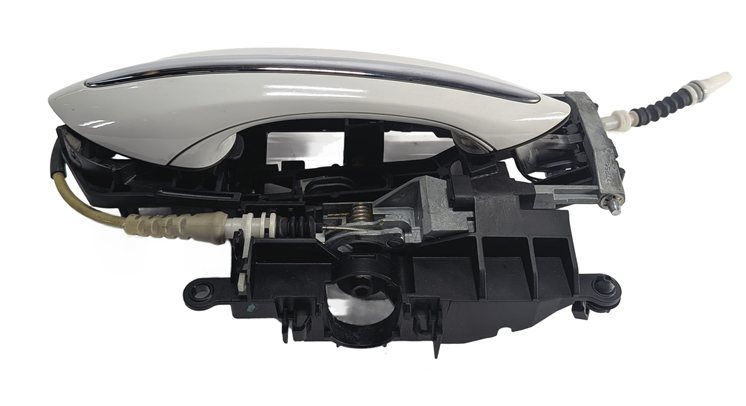 Thumbnail 2: 2009-2018 BMW 5 7 SERIES (F01 F02 F10) REAR RIGHT COMFORT DOOR HANDLE (White)