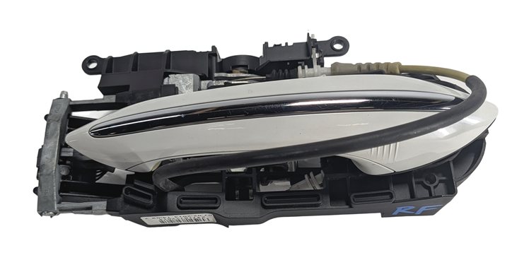 Thumbnail 2: 2009-2018 BMW 5 7 SERIES (F01 F02 F10) FRONT RIGHT COMFORT DOOR HANDLE (White)