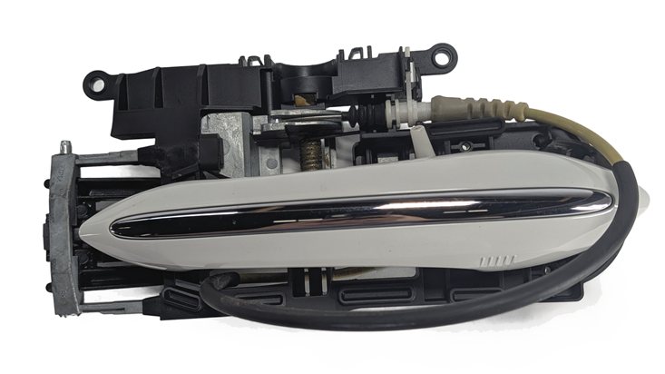 Thumbnail 3: 2009-2018 BMW 5 7 SERIES (F01 F02 F10) FRONT RIGHT COMFORT DOOR HANDLE (White)