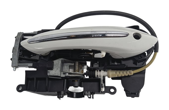 Thumbnail 3: 11-16 BMW 528i 535i 550i M5 (F10) LEFT FRONT DRIVER COMFORT DOOR HANDLE(White)