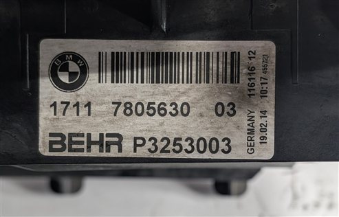 Thumbnail 7: 2011-2019 BMW 5 6 7 SERIES (F10 F06 F01) LEFT AUXILIARY COOLANT RADIATOR