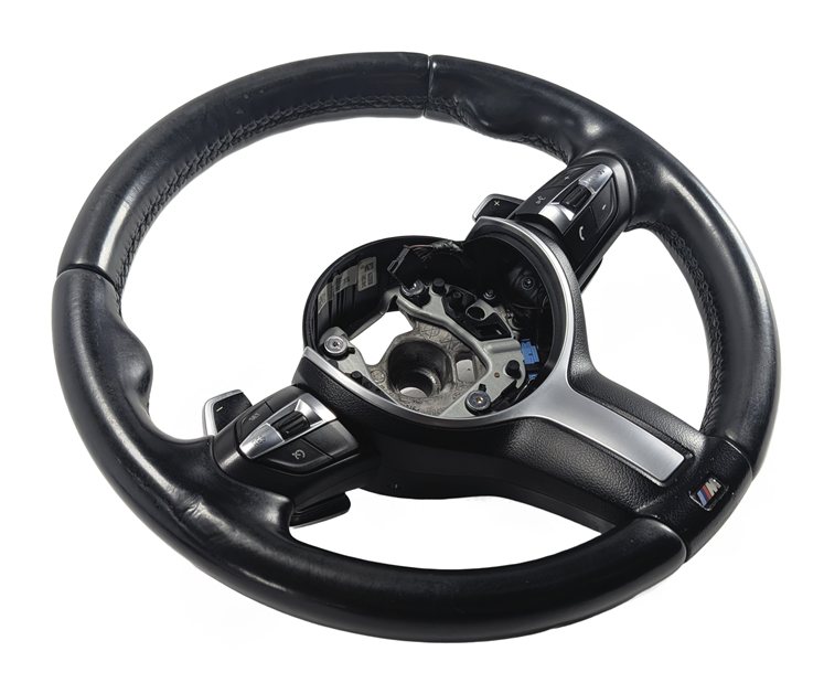 11-14 BMW 528i 535i 550i 640i 650i ACTIVE 5 M5 SPORT STEERING WHEEL w/PADDLES