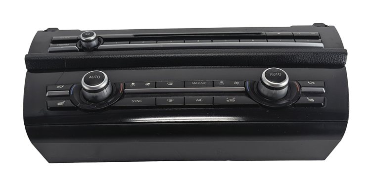 Thumbnail 2: 11-16 BMW 5 M5 SERIES (F10) HEATER A/C TEMPERATURE & RADIO CONTROL PANEL (BLACK)