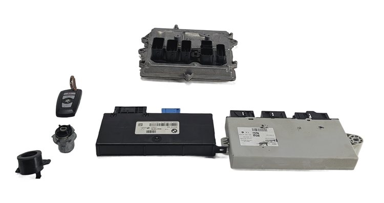 Thumbnail 5: 2014-2017 BMW X3 535I (F25 F10) 3.0L (N55) DME CAS4 GATEWAY KEY IMMOBILIZER SET