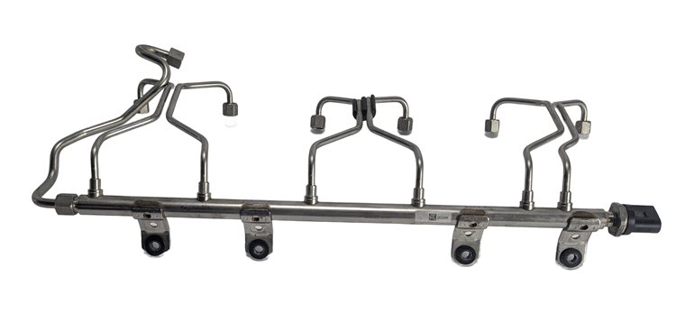 Thumbnail 2: 2014 BMW 535I (F10) 3.0L (N55) ENGINE GAS FUEL RAIL w/LINES & PRESSURE SENSOR