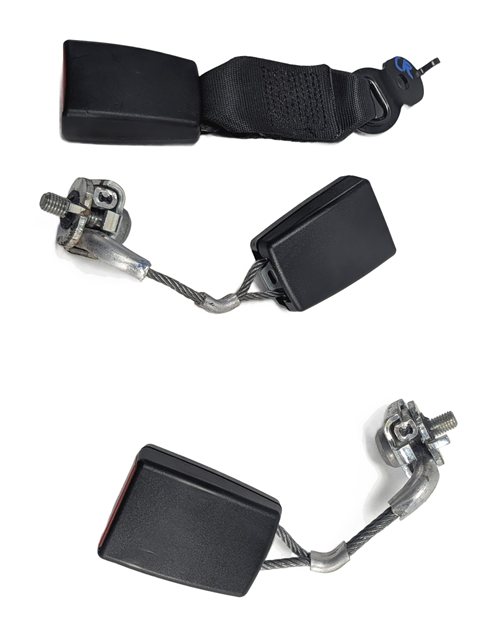 Thumbnail 3: 2014 BMW 535I (F10) REAR LEFT CENTER RIGHT SEAT SEATBELT BUCKLE SET/3 (Black)