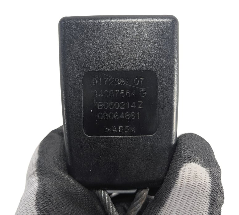 Thumbnail 8: 2014 BMW 535I (F10) REAR LEFT CENTER RIGHT SEAT SEATBELT BUCKLE SET/3 (Black)