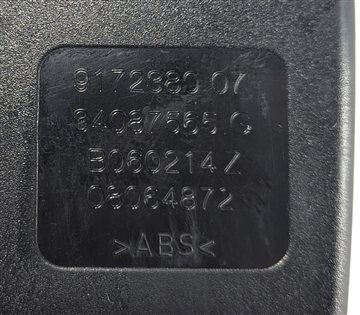 Thumbnail 9: 2014 BMW 535I (F10) REAR LEFT CENTER RIGHT SEAT SEATBELT BUCKLE SET/3 (Black)