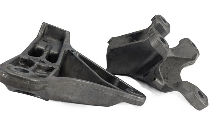 Thumbnail 5: 2014 BMW 535I (F10) 3.0L (N55) ENGINE LEFT & RIGHT MOTOR MOUNT BRACKET SET/2