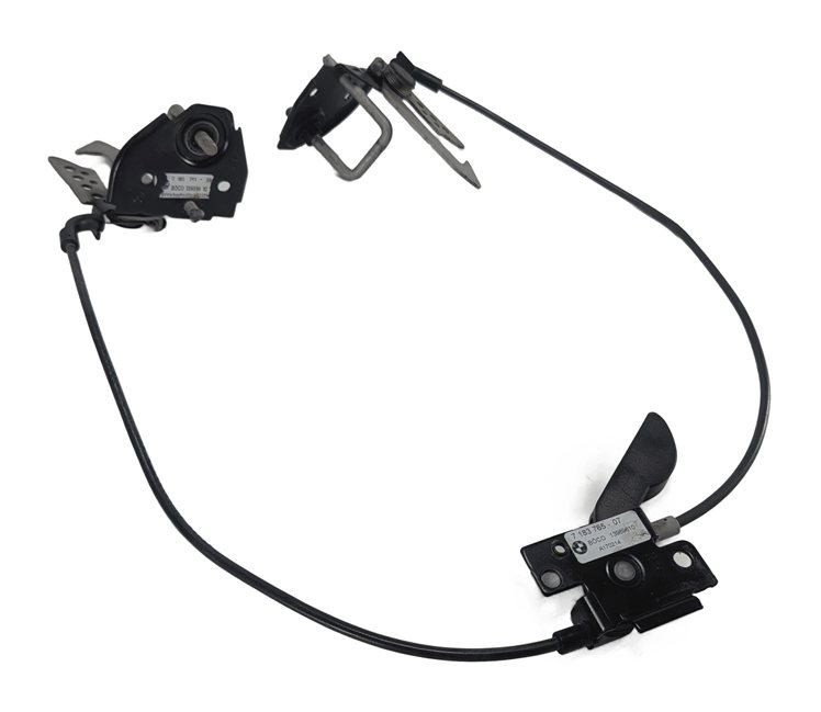2014 BMW 535I (F10) FRONT HOOD LID LOCK LATCH SET w/RELEASE CABLE