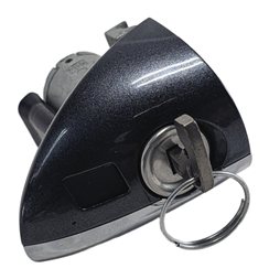 2012 MERCEDES GL450 (X164) FRONT LEFT DRIVER DOOR LOCK CYLINDER KEY COVER (Gray)