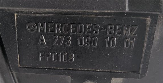 Thumbnail 5: 07-12 MERCEDES GL450 X164 4.6L M273 AIR CLEANER FILTER BOX COVER w/INTAKE DUCTS
