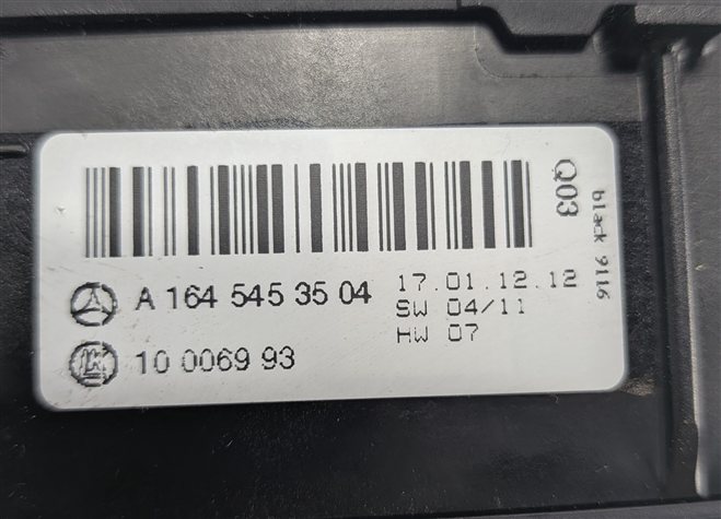 Thumbnail 6: 08-12 MERCEDES GL ML CLASS (X164 W164) DASH HEADLIGHT HEAD LAMP FOG LIGHT SWITCH