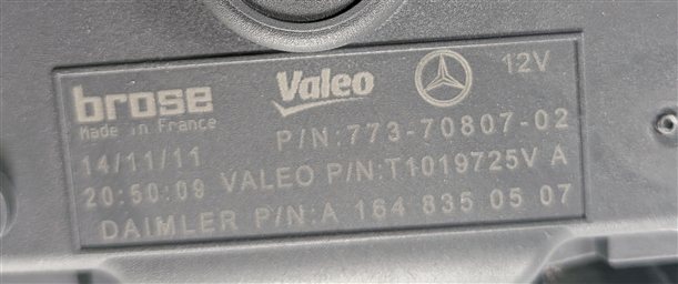 Thumbnail 5: 06-13 MERCEDES GL320 GL450 ML320 ML350 ML500 R350 FRONT A/C BLOWER FAN MOTOR