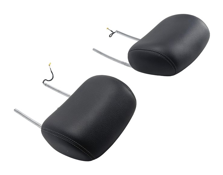 07-09 MERCEDES GL-CLASS X164 FRONT LEFT & RIGHT SEAT HEADREST SET/2(Black)