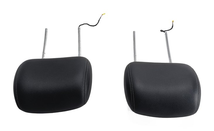 Thumbnail 3: 07-09 MERCEDES GL-CLASS X164 FRONT LEFT & RIGHT SEAT HEADREST SET/2(Black)
