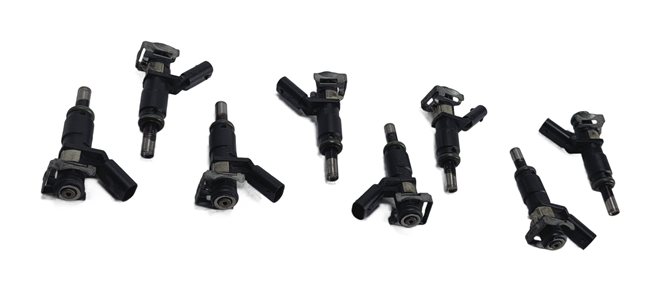 06-12 MERCEDES C E G GL ML S SL (W204 W212 W221 W164 X164) FUEL INJECTOR SET 8