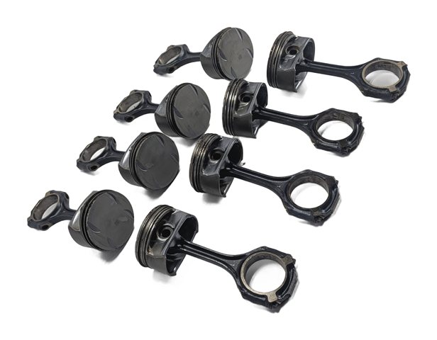 06-12 MB C E GL ML CLK R CLASS 4.6L M273 ENGINE PISTON & CONNECTING ROD SET/8