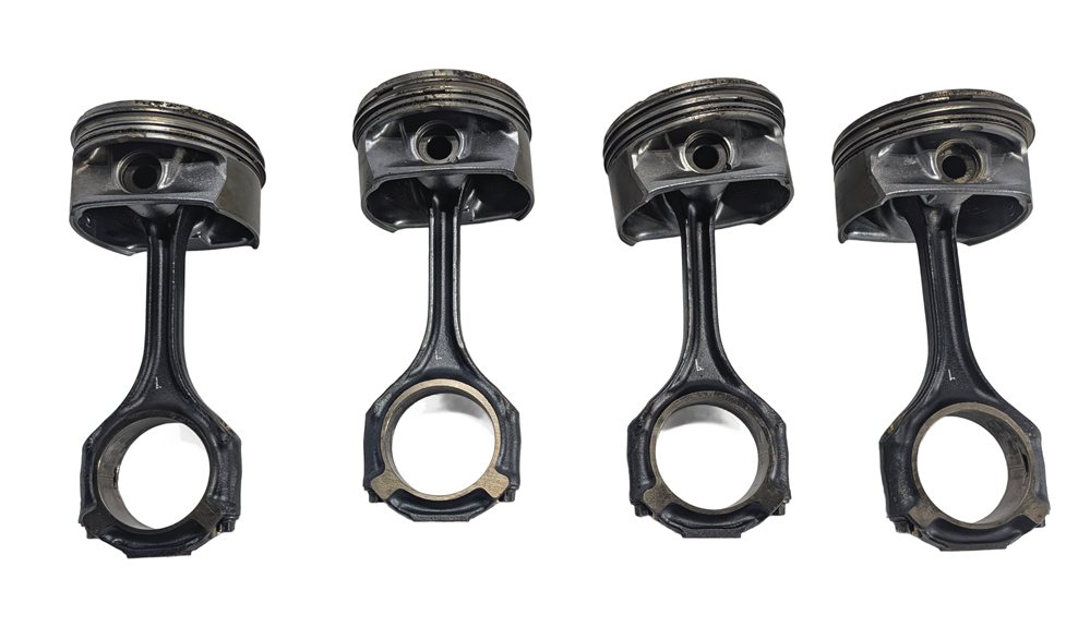 Thumbnail 3: 06-12 MB C E GL ML CLK R CLASS 4.6L M273 ENGINE PISTON & CONNECTING ROD SET/8