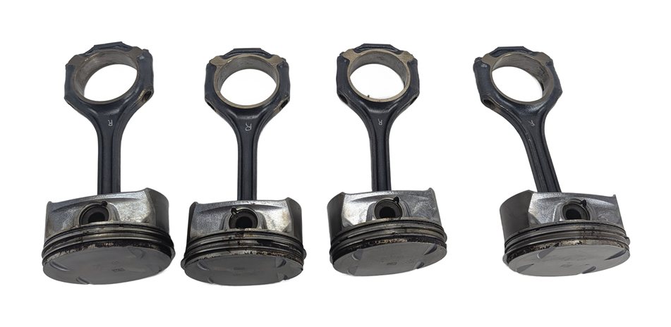 Thumbnail 5: 06-12 MB C E GL ML CLK R CLASS 4.6L M273 ENGINE PISTON & CONNECTING ROD SET/8