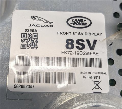 Thumbnail 6: 2015-2019 JAGUAR F-PACE F-TYPE XE XF DISCOVERY EVOQUE NAVIGATION SCREEN