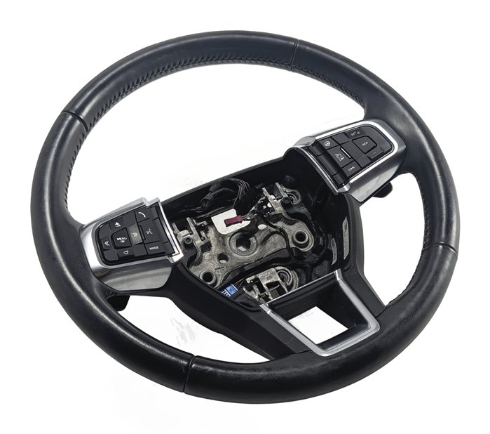 18-19 ROVER DISCOVERY SPORT L550 HEATED LEATHER STEERING WHEEL w/PADDLES (Black)