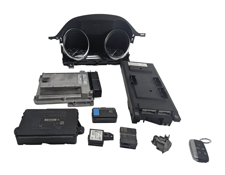 Thumbnail 3: 18-19 LAND ROVER DISCOVERY SPORT L550 2.0L (204PT) ECM BCM CLUSTER IGNITION SET