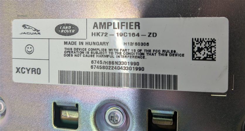 Thumbnail 5: 2018-2019 LAND ROVER DISCOVERY SPORT L550 RADIO STEREO SOUND AUDIO AMPLIFIER AMP