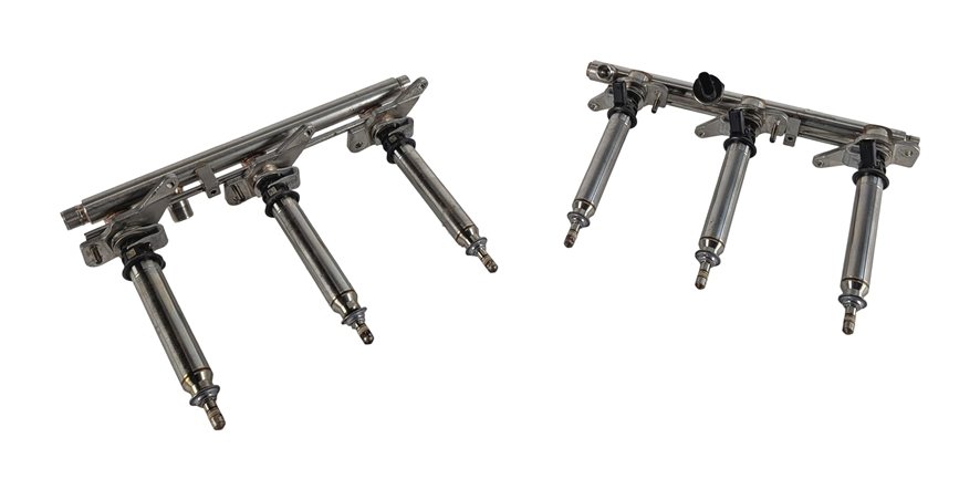 2015-2017 MERCEDES E400 C207 3.0L (276.820) ENGINE FUEL RAILS w/INJECTORS SET/2