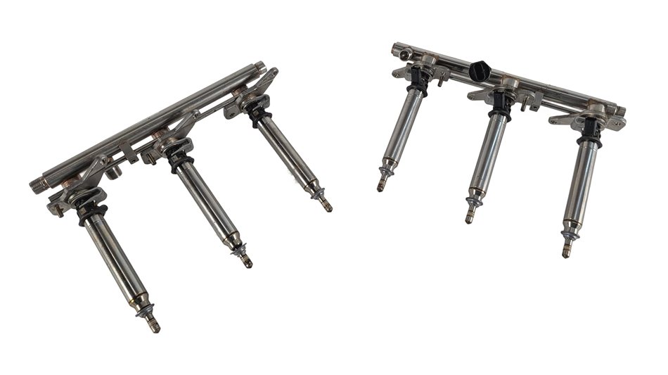 Thumbnail 2: 2015-2017 MERCEDES E400 C207 3.0L (276.820) ENGINE FUEL RAILS w/INJECTORS SET/2