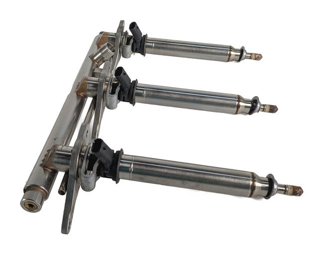 Thumbnail 7: 2015-2017 MERCEDES E400 C207 3.0L (276.820) ENGINE FUEL RAILS w/INJECTORS SET/2